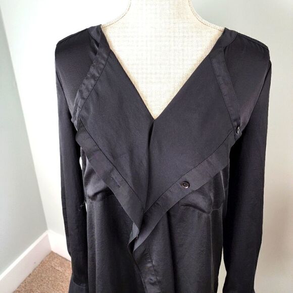 BCBG MAXAZRIA TARIN WOMEN'S DRESS OVERSIZED PULL OVER BLACK SIZE SMALL - Picture 3 of 7